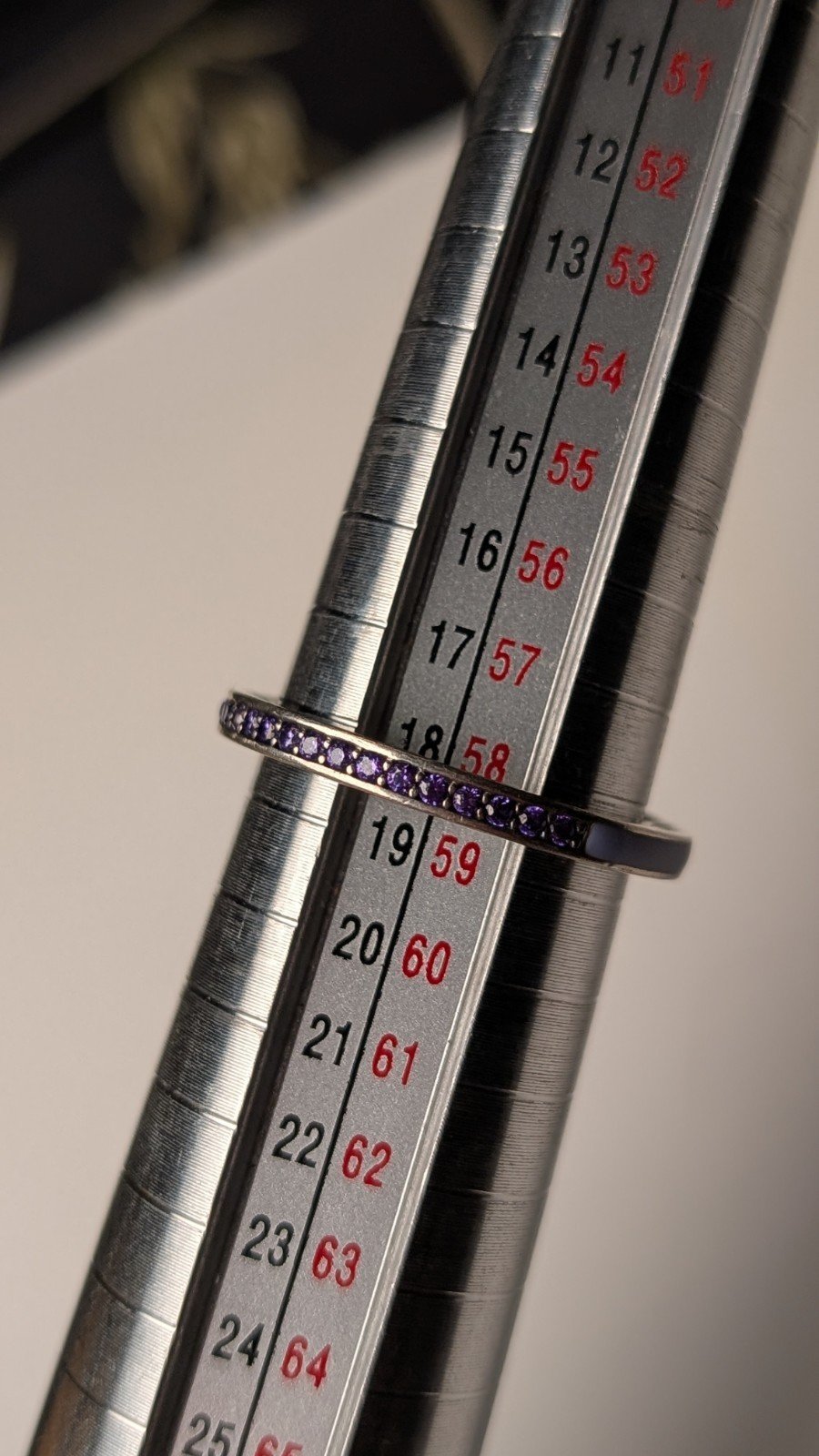 Genuine Sterling Silver Pandora Lavendar Radiant Hearts Ring | Size Q 1/2 | ALE - Image 10