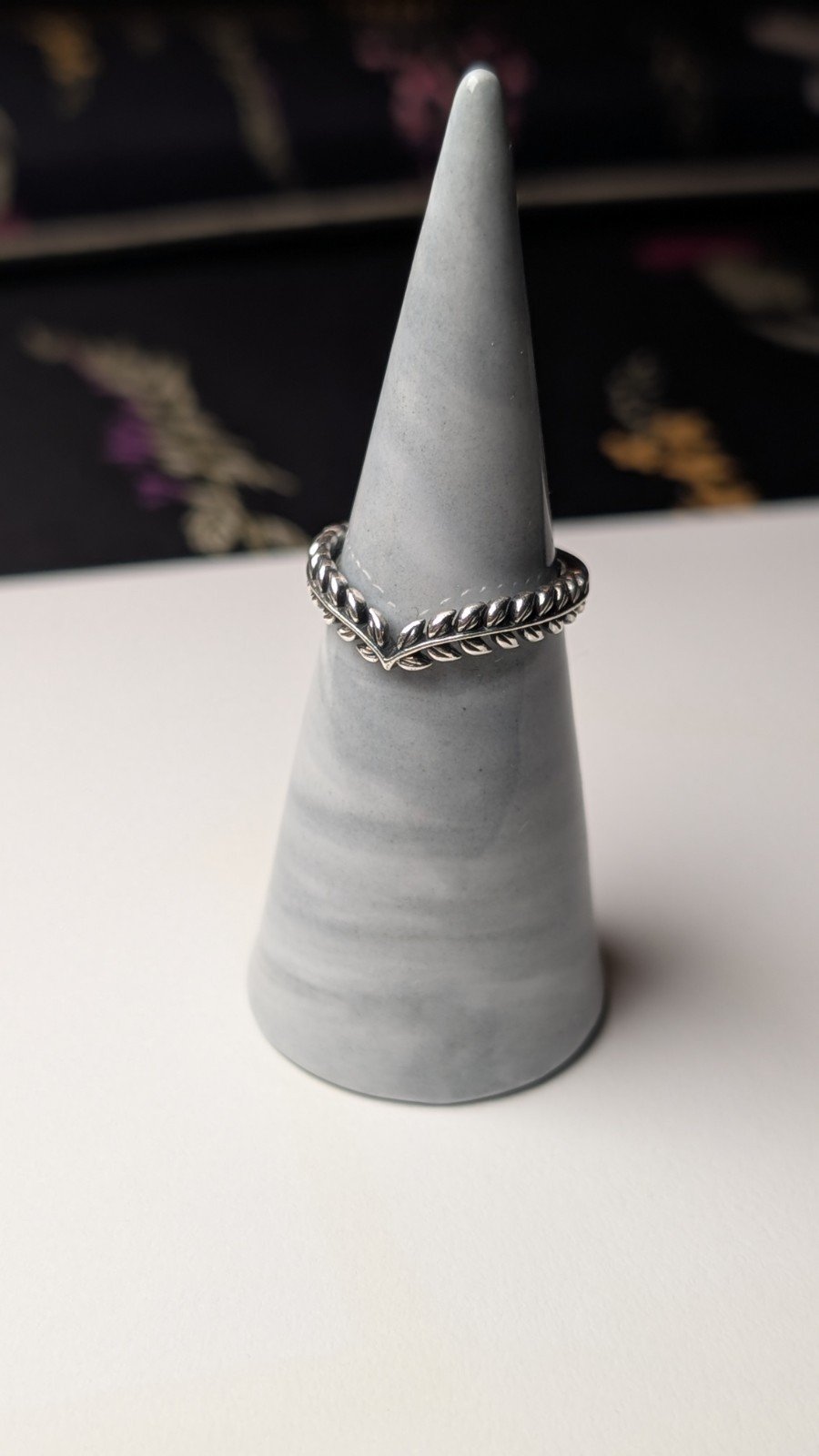 Genuine Sterling Silver Pandora Wishbone Ring | Size M | S925 ALE Silver - Image 5