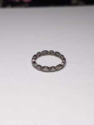 Genuine Sterling Silver Pandora CZ Ring | Size Q 1/2  | S925 ALE Silver