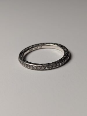 Genuine Sterling Silver Pandora CZ Gemstones Heart Ring | Size O 1/2 | S925 ALE