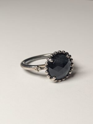 Genuine Sterling Silver Pandora Retired Midnight Star Ring | Size Q | S925 ALE