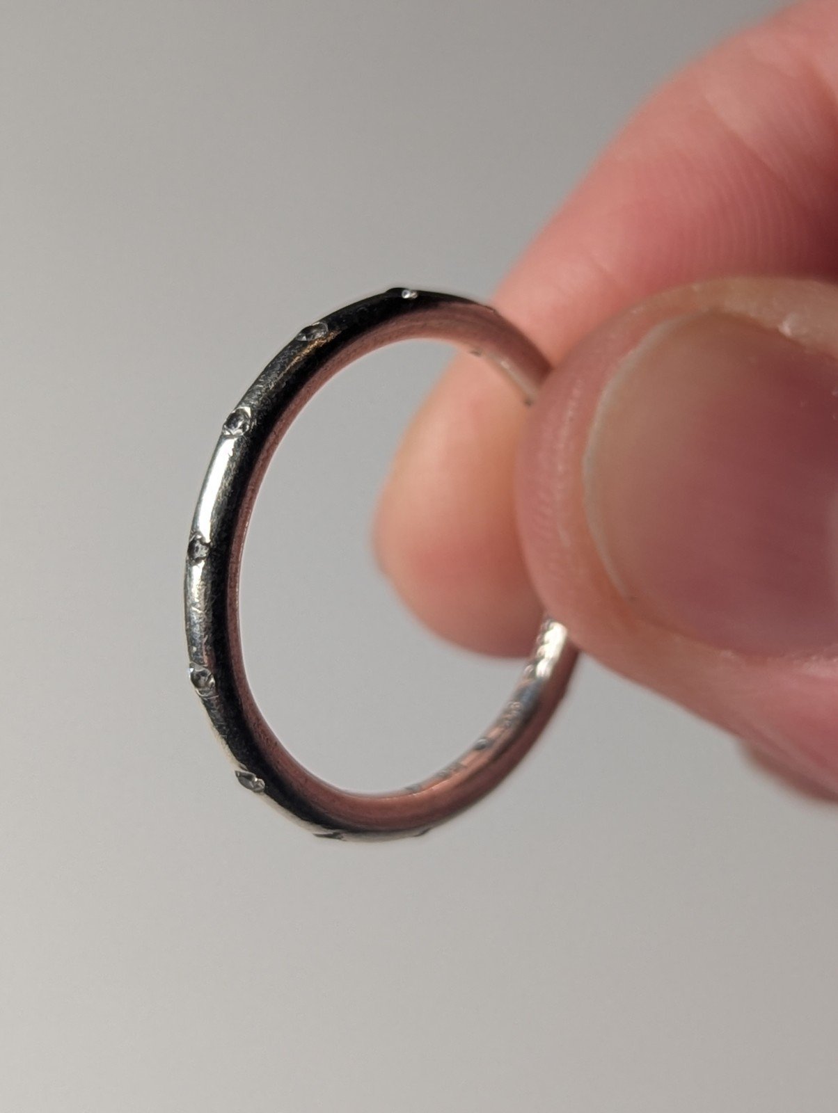 Genuine Sterling Silver Pandora Simple Sparkling Band Ring | Size O 1/2 | S925 - Image 4