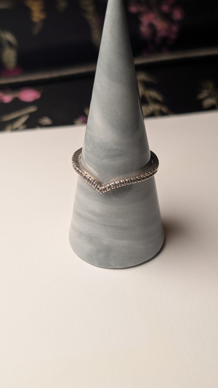 Genuine Sterling Silver Pandora Wishbone Ring | Size V 1/2 | S925 ALE Silver - Image 5