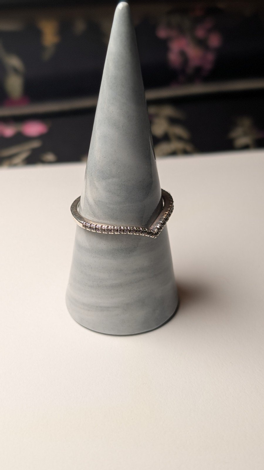 Genuine Sterling Silver Pandora Wishbone Ring | Size V 1/2 | S925 ALE Silver - Image 9