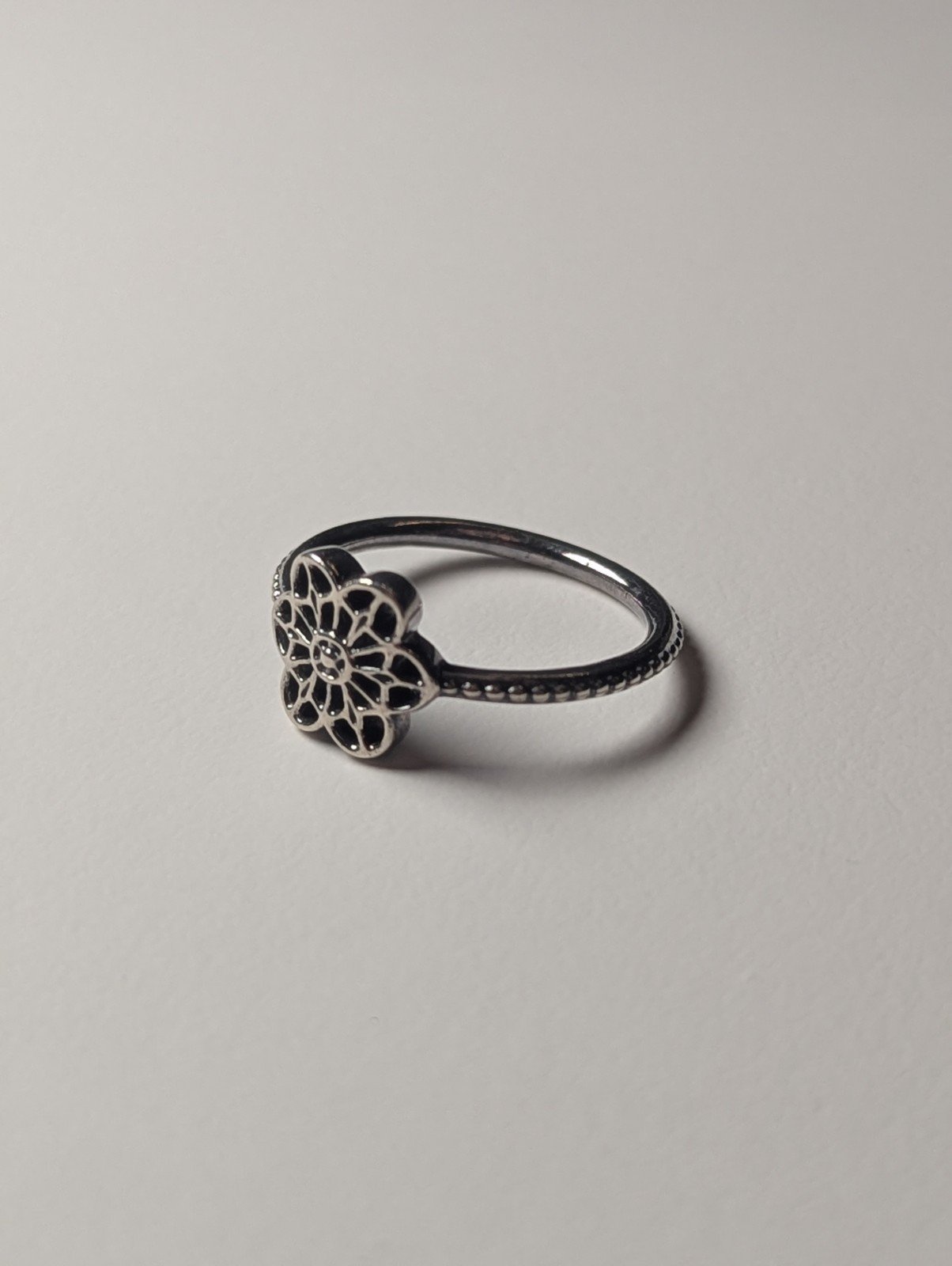 Genuine Sterling Silver Pandora Floral Daisy Lace Ring | Size L 1/2 | S925 ALE - Image 4