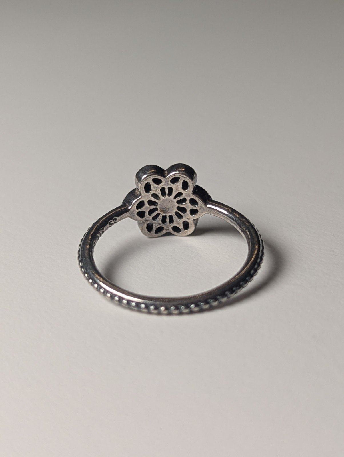 Genuine Sterling Silver Pandora Floral Daisy Lace Ring | Size L 1/2 | S925 ALE - Image 5
