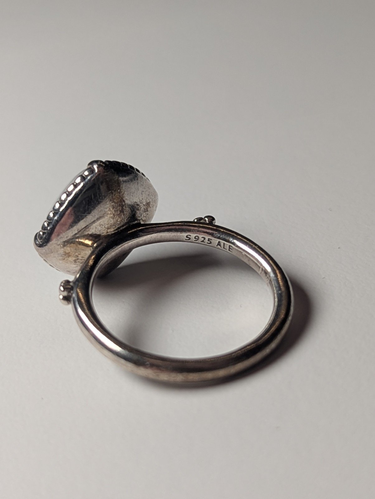 Genuine Sterling Silver Pandora Pure Radiance White Quartzite Ring | Size Q 1/2 - Image 6