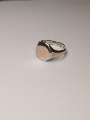 Vintage 9k Gold on Sterling Silver Signet Ring | Size P | 925 Silver