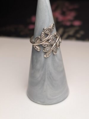 Genuine Sterling Silver Pandora Flower Cocktail Ring | Size J 1/2 | S925 ALE