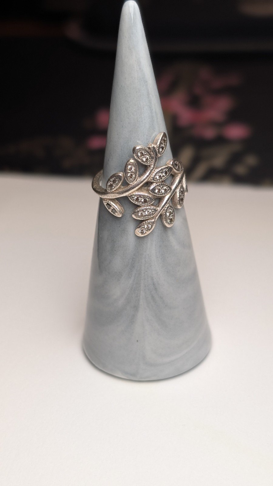 Genuine Sterling Silver Pandora Flower Cocktail Ring | Size J 1/2 | S925 ALE