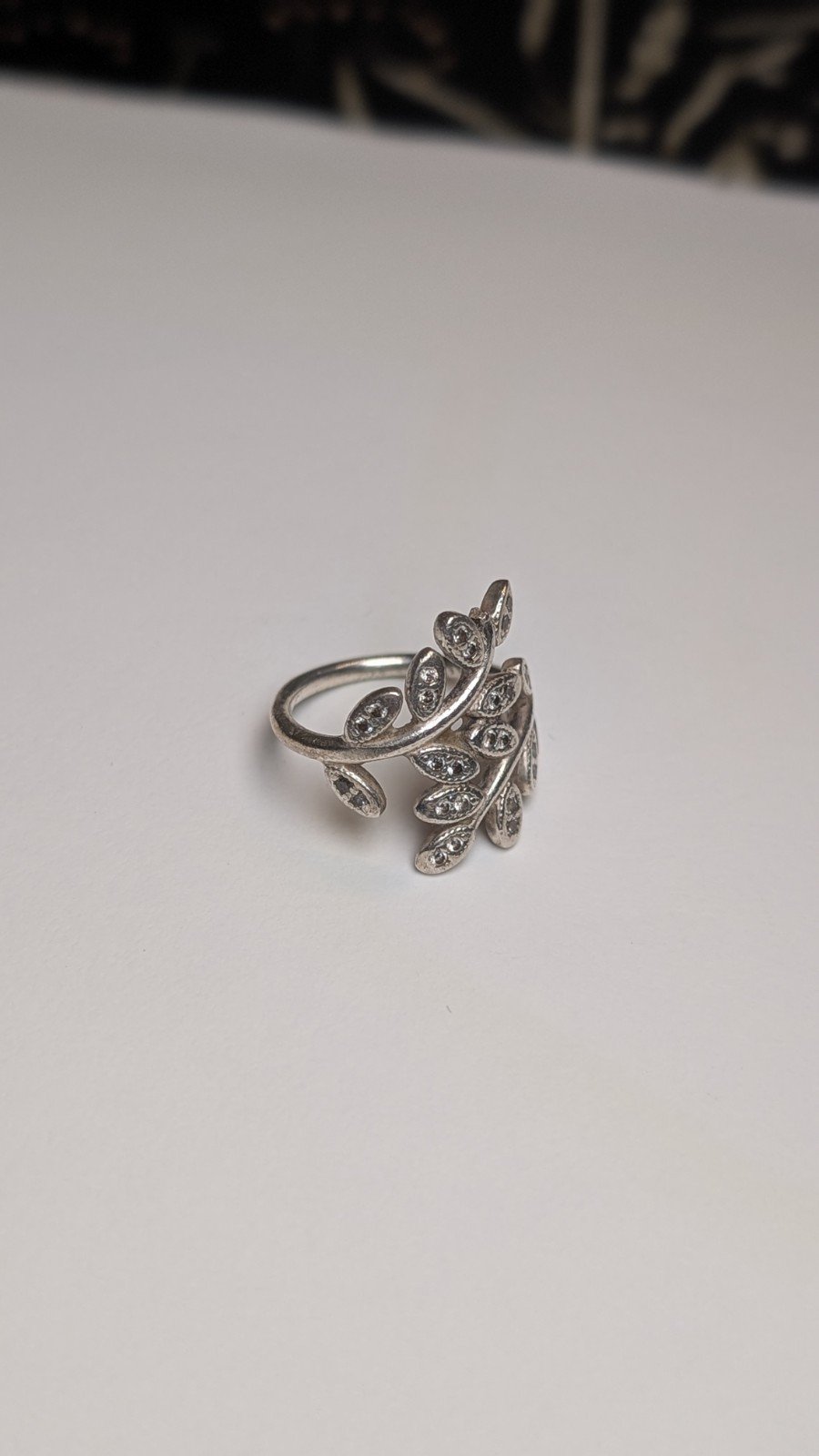 Genuine Sterling Silver Pandora Flower Cocktail Ring | Size J 1/2 | S925 ALE - Image 3