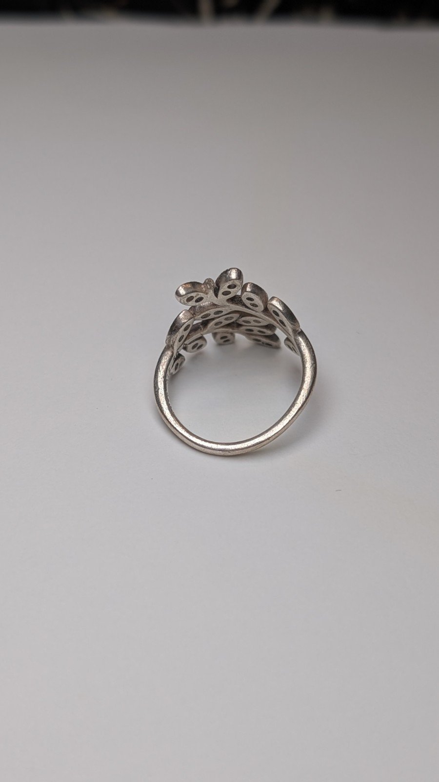 Genuine Sterling Silver Pandora Flower Cocktail Ring | Size J 1/2 | S925 ALE - Image 4