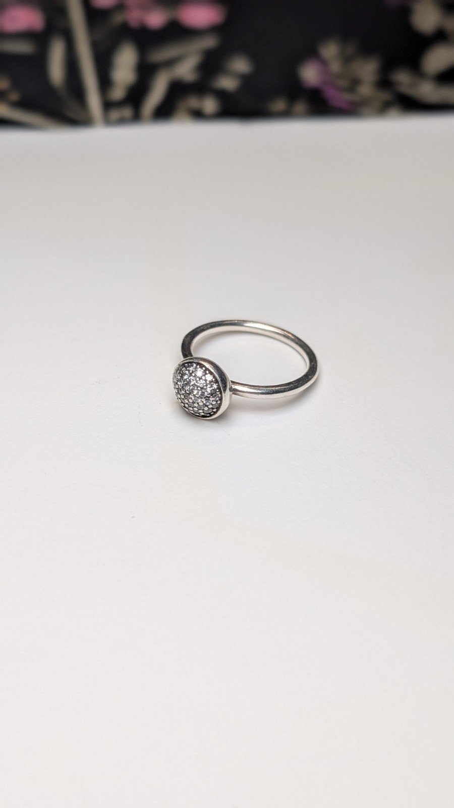Genuine Sterling Silver Pandora Cluster Ring | Size K | S925 ALE Silver