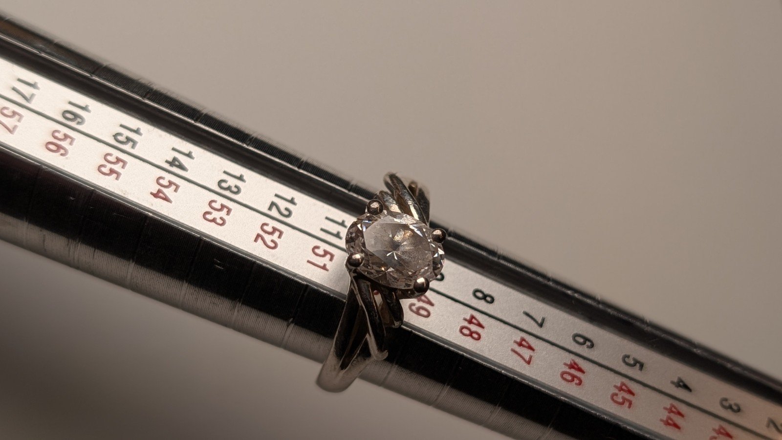 Vintage Sterling Silver CZ Ring | Size K | 925 Silver - Image 10