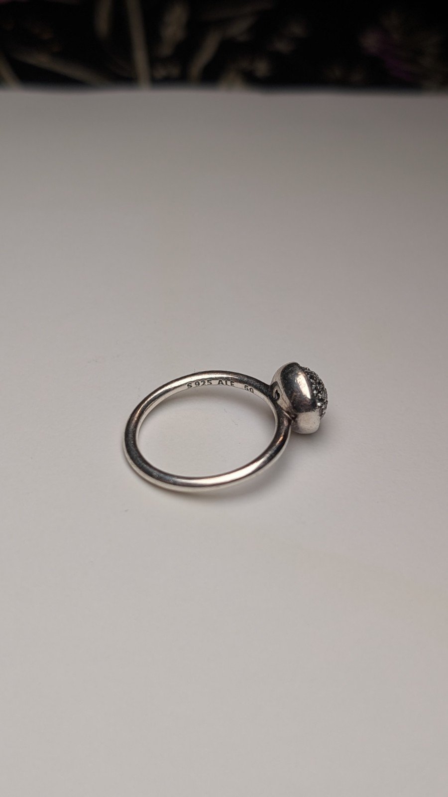 Genuine Sterling Silver Pandora Cluster Ring | Size K | S925 ALE Silver - Image 3