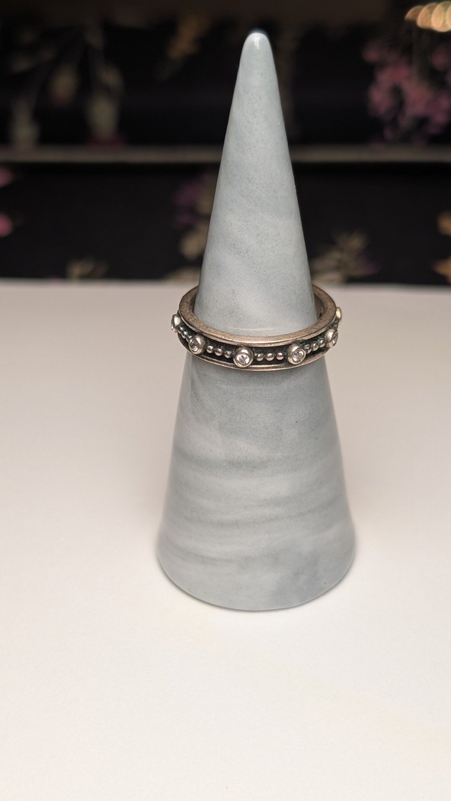 Genuine Sterling Silver Pandora CZ Ring | Size N | S925 ALE Silver