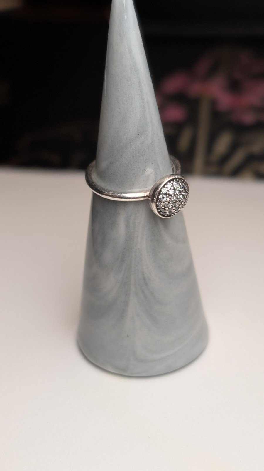 Genuine Sterling Silver Pandora Cluster Ring | Size K | S925 ALE Silver - Image 7
