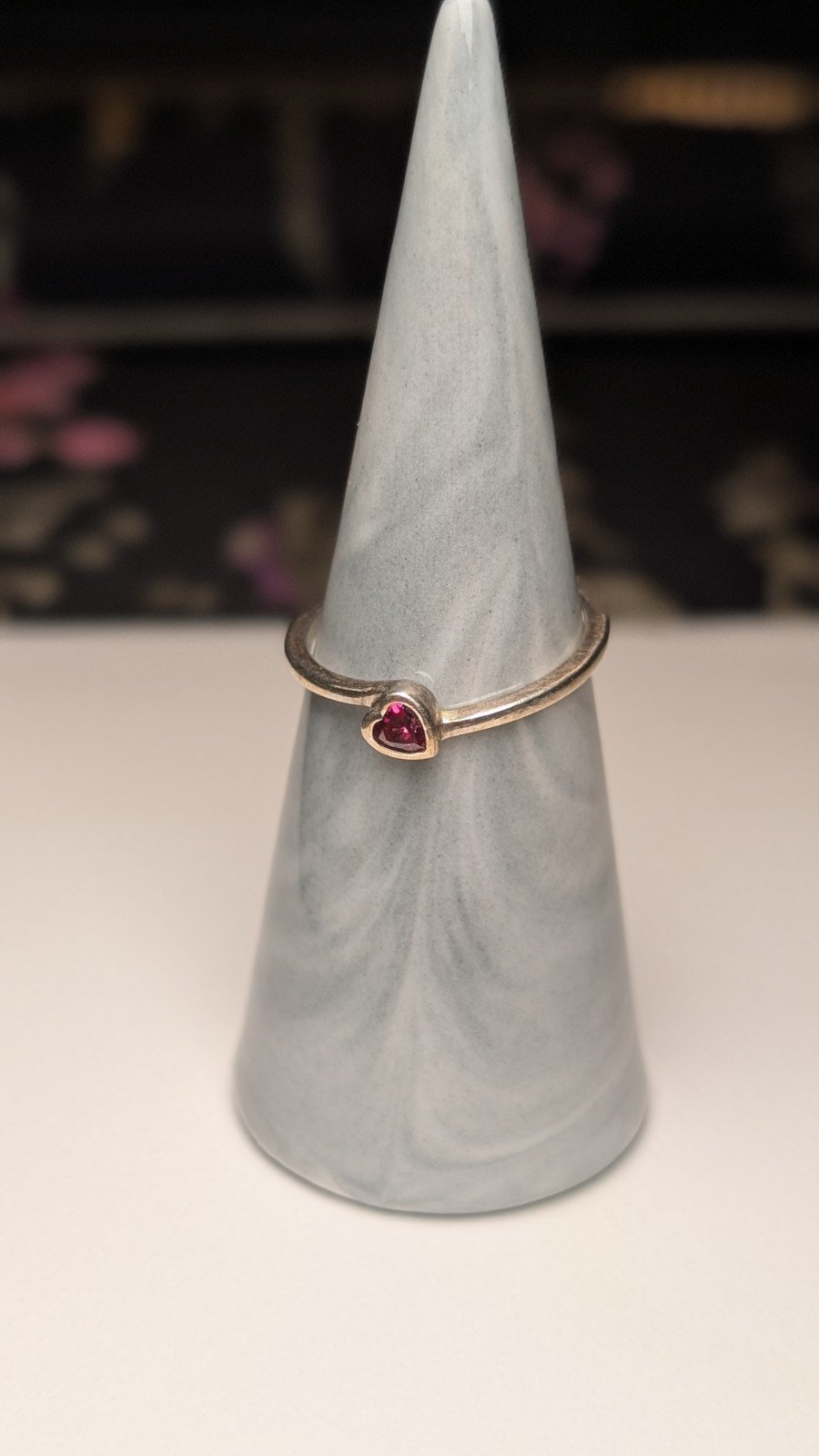 Genuine Sterling Silver Pandora Pink Heart Ring | Size P | S925 ALE Silver - Image 5