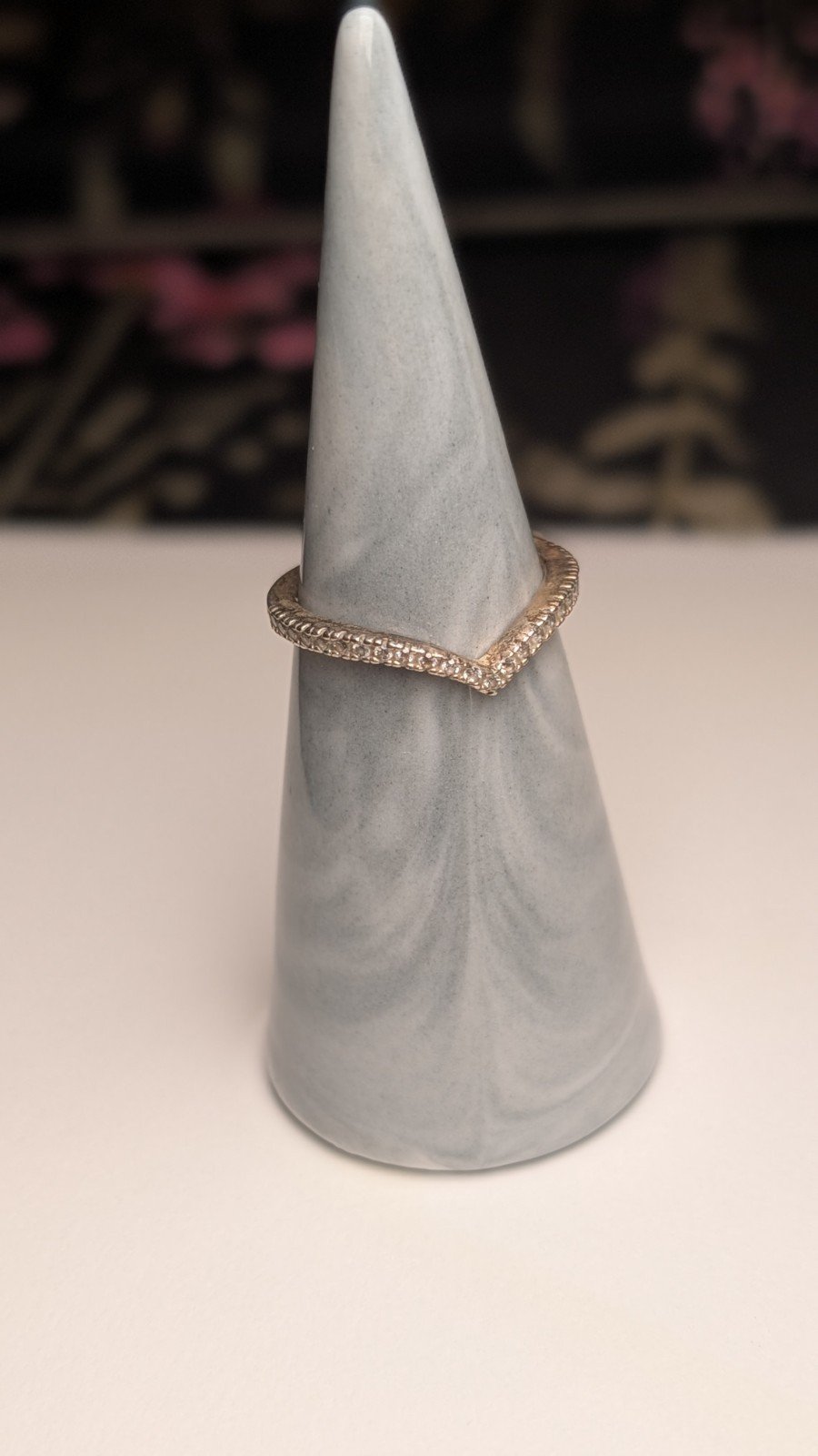 Genuine Sterling Silver Pandora Wishbone Ring | Size M | S925 ALE Silver