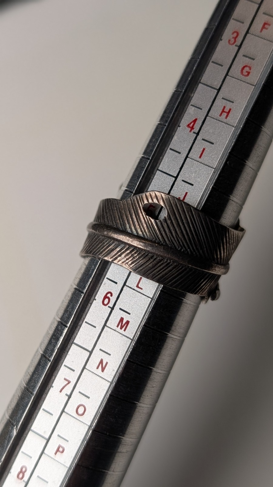 Vintage Sterling Silver Feather & Moonstone Gemstone Ring | Size K | 925 Silver - Image 8