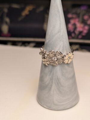 Genuine Sterling Silver Pandora Flower Bouquet Ring | Size N 1/2 | S925 ALE