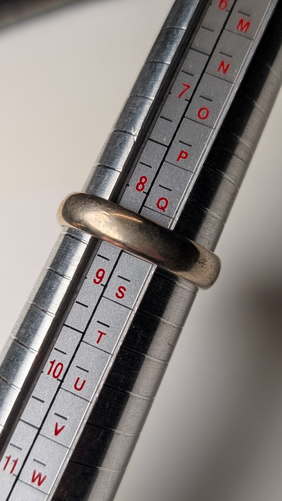 Vintage Sterling Silver White Clear Cloudy Gemstone Ring | Size Q 1/2 | 925 - Image 6