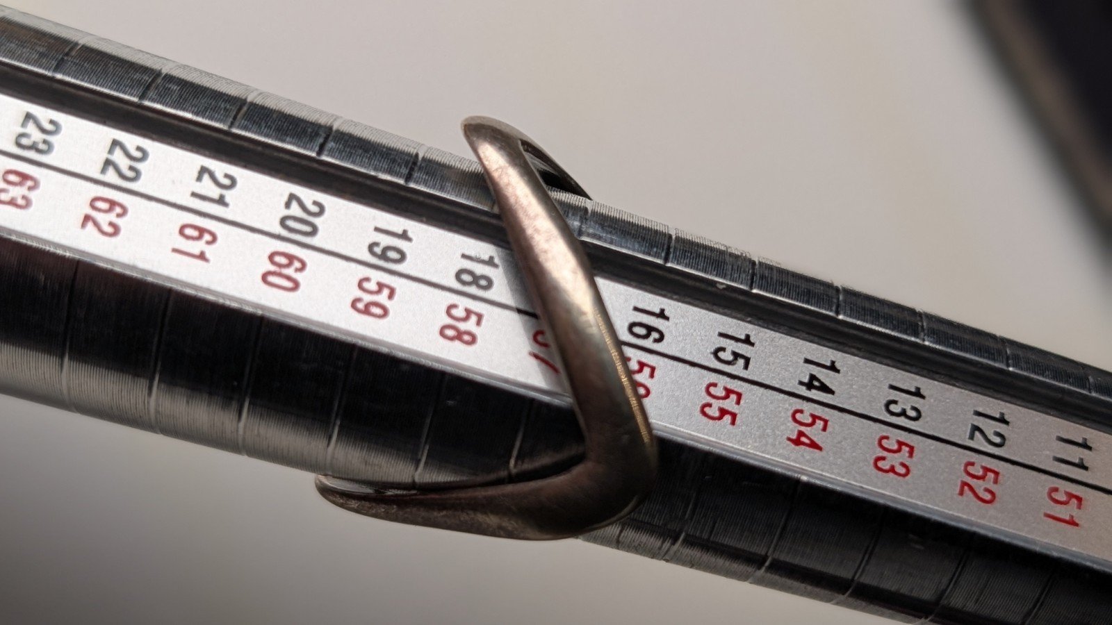 Vintage Sterling Silver Thin Double Wishbone Band Ring | Size Q | 925 Silver - Image 7