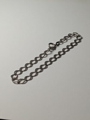 Vintage Sterling Silver Oval Link Chain Bracelet | Weight 3.20g | Length 18.5cm