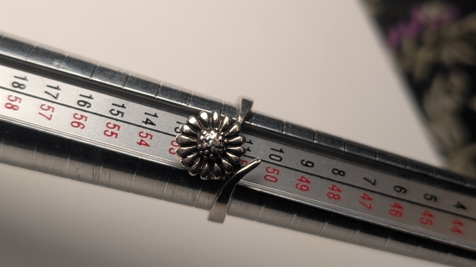 Vintage Sterling Silver Sunflower Ring | Size L | 925 Silver - Image 8
