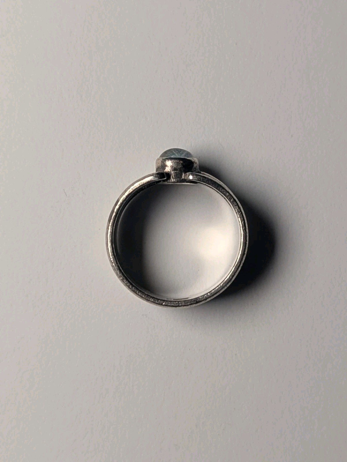 Vintage Sterling Silver Moonstone Gemstone Band Ring | Size P 1/2 | 925 Silver - Image 5