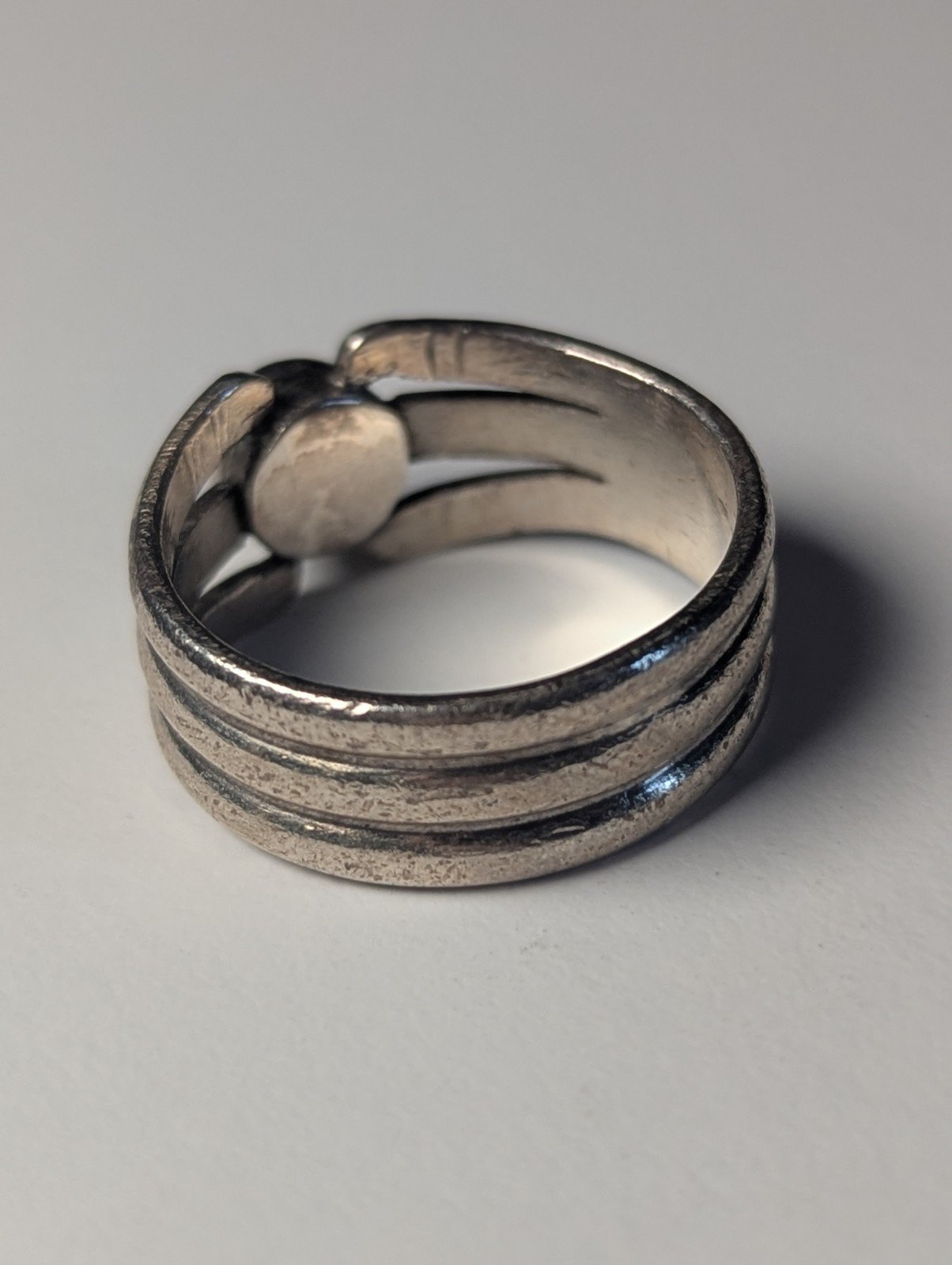 Vintage Sterling Silver Moonstone Gemstone Band Ring | Size P 1/2 | 925 Silver - Image 7