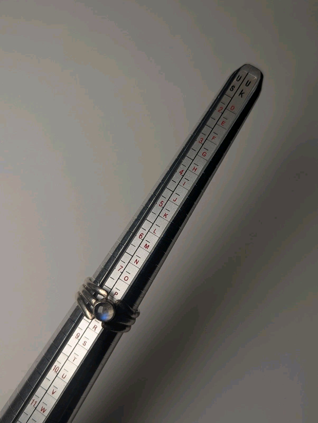 Vintage Sterling Silver Moonstone Gemstone Band Ring | Size P 1/2 | 925 Silver - Image 8