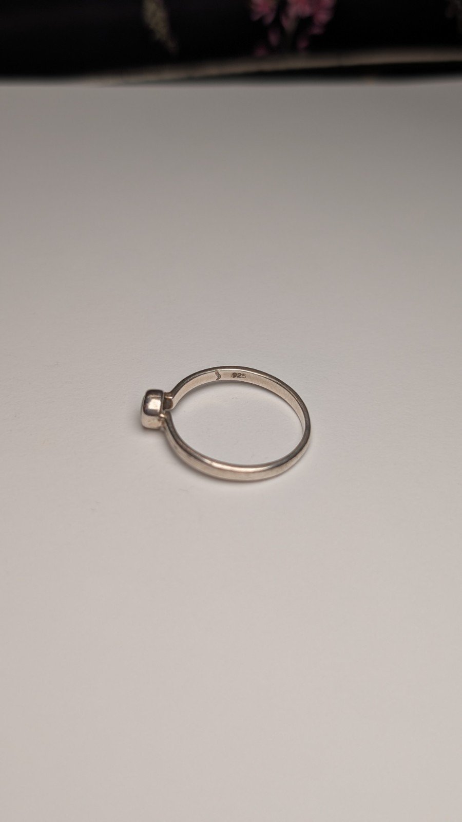 Vintage Sterling Silver Green Peridot Ring | Size P 1/2 | 925 Silver - Image 3