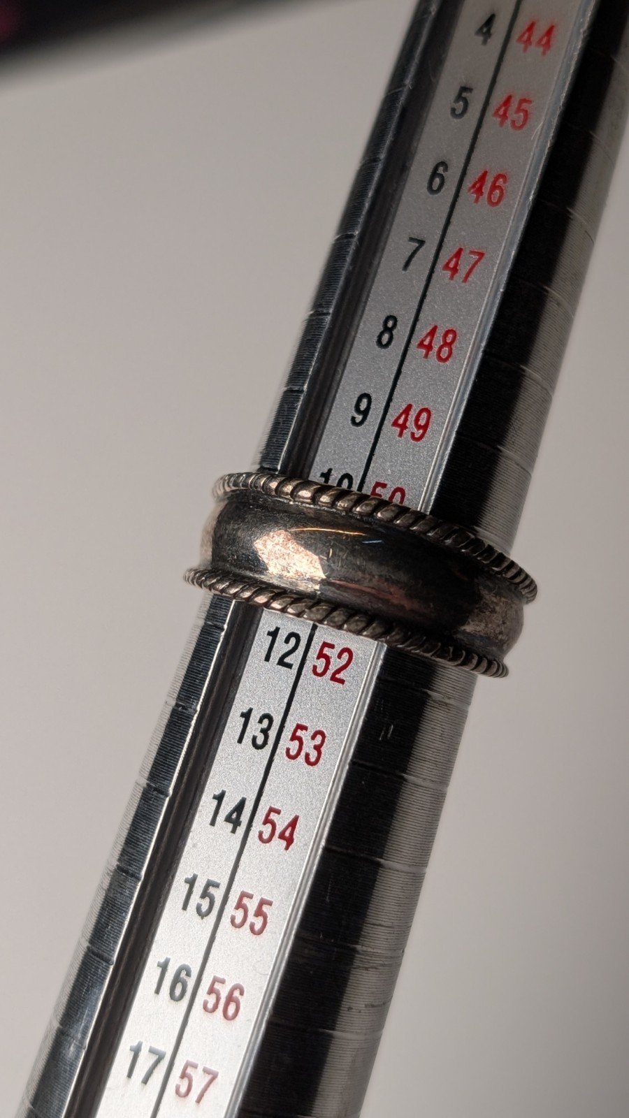 Vintage Sterling Silver Cigar Style Ring | Size L | 925 Silver - Image 10