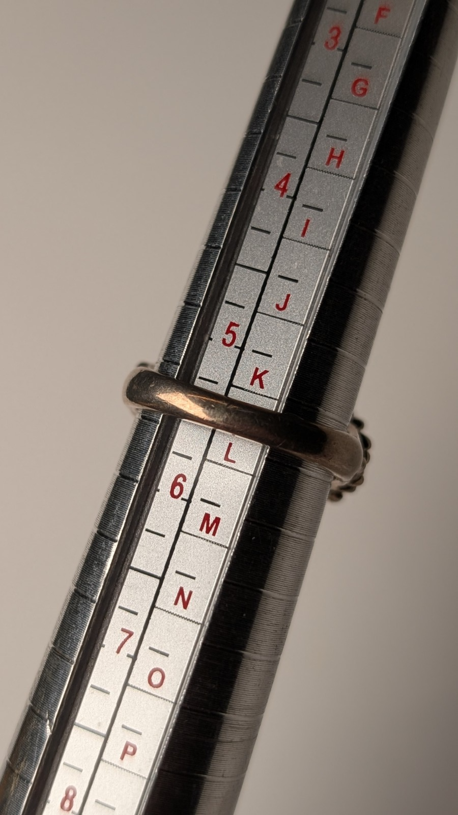 Vintage Sterling Silver Small Keeper / Dots / Hedgehog Ring | Size K 1/2 | 925 - Image 6