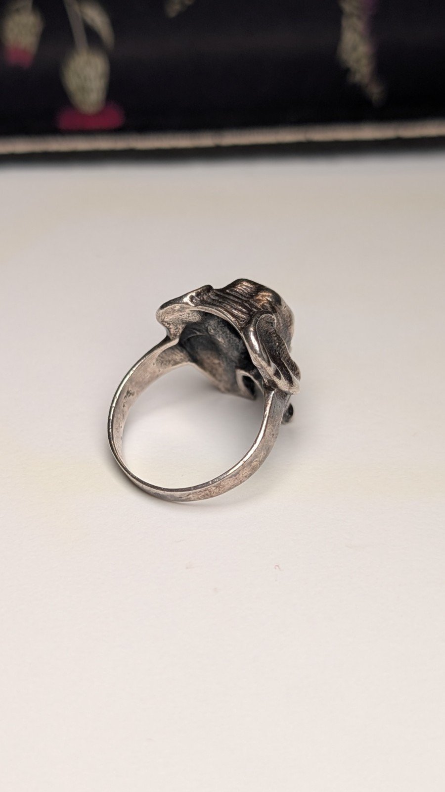 Vintage Sterling Silver Elephant Ring | Size P 1/2 | 925 Silver - Image 3