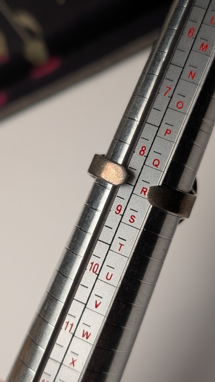 Vintage Sterling Silver Circle Button Ring | Size Q 1/2 (Resizable) | 7.15g - Image 8