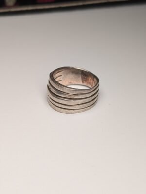 Vintage Sterling Silver Men's Open Lines Ring | O 1/2 | 925 Silver