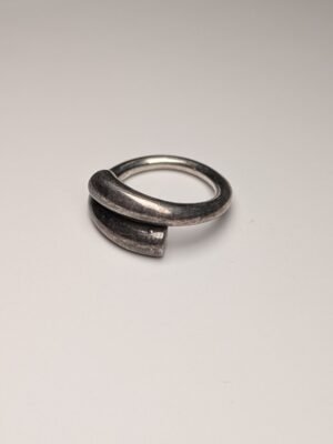 Vintage Sterling Silver Men's Spiral Nail Ring | Size P | Weight 8.12g