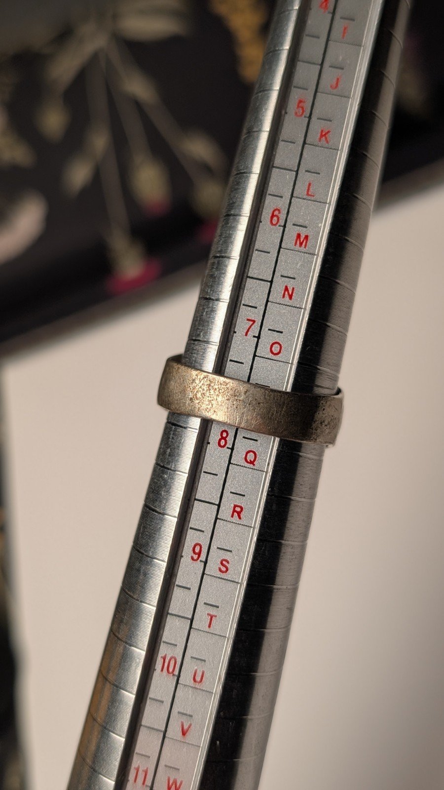 Vintage Sterling Silver 1965 Egyptian Black Onyx Ring | Size P | 925 Silver - Image 9