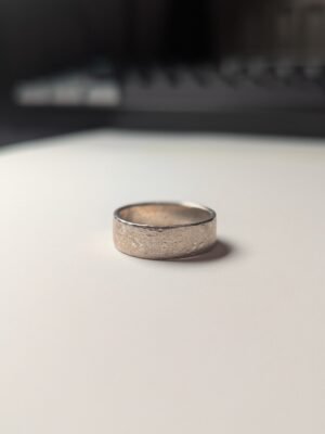 Vintage Sterling Silver Men's Band Ring | Size Q | 925 Silver