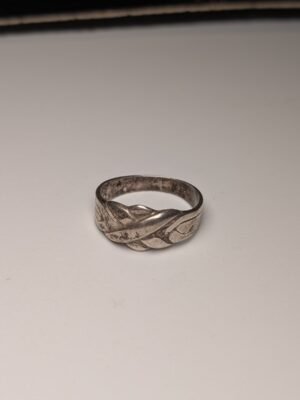 Vintage Sterling Silver Scottish Flag Ring | Size Q / 1/2 | 925 Silver