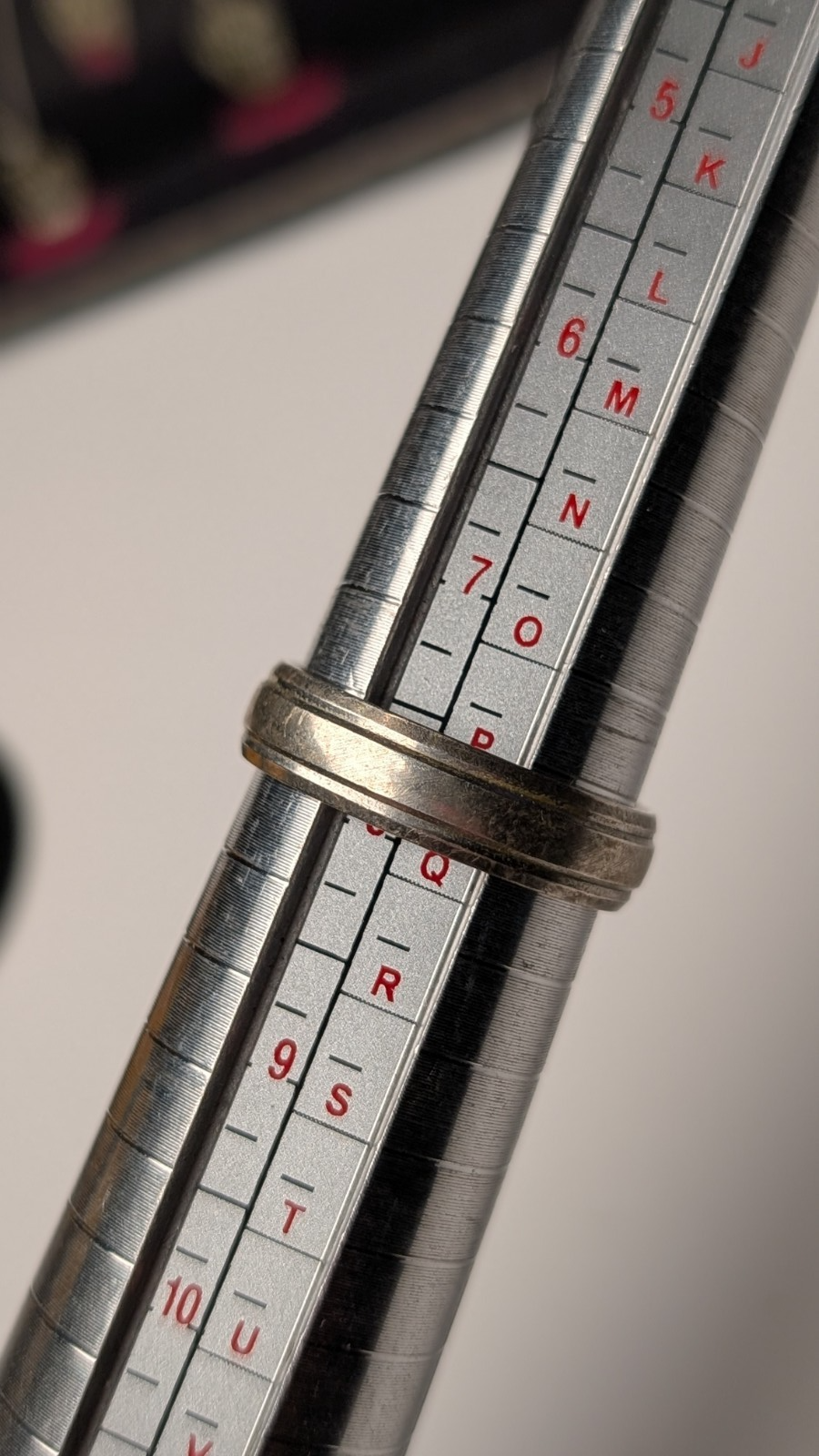 Vintage Sterling Silver Diamond Band Ring | Size P 1/2 | 925 Silver - Image 4