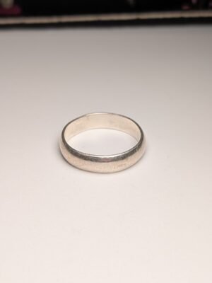 Vintage Sterling Silver Mexico Simple Band Ring | Size T | 925 Silver