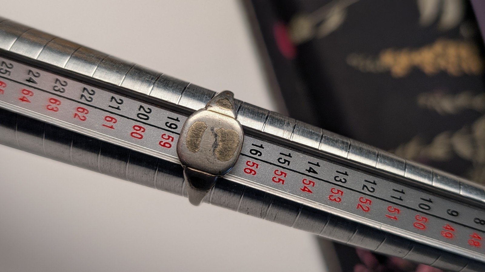 Vintage 9ct Plated Sterling Silver Men's Signet Ring | Size Q | 925 Silver - Image 8