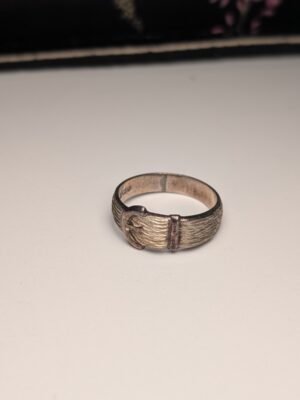 Vintage Sterling 1978 Birmingham Men's Belt Buckle Silver Ring | Size P 1/2