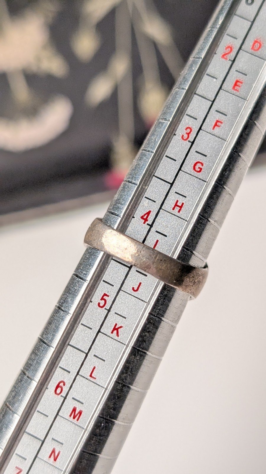 Vintage Sterling Silver 1976 Orange Laced Agate Ring | Size I | 925 Silver - Image 6