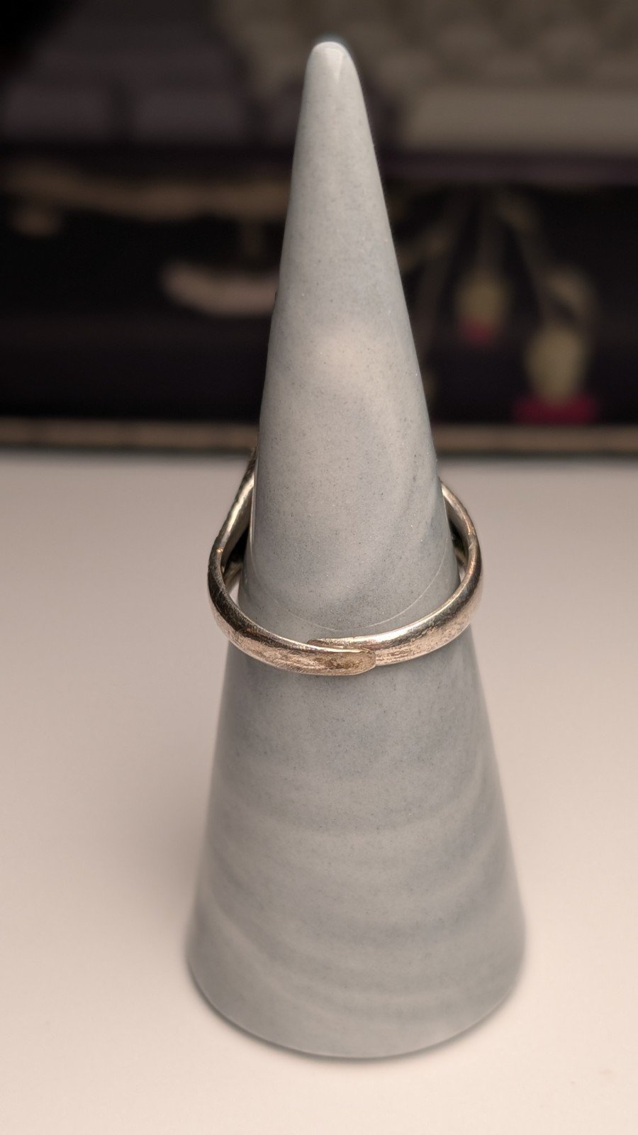 Vintage Sterling Silver Men's Openwork Tigers Eye Ring | Size Q (Resizable) - Image 8