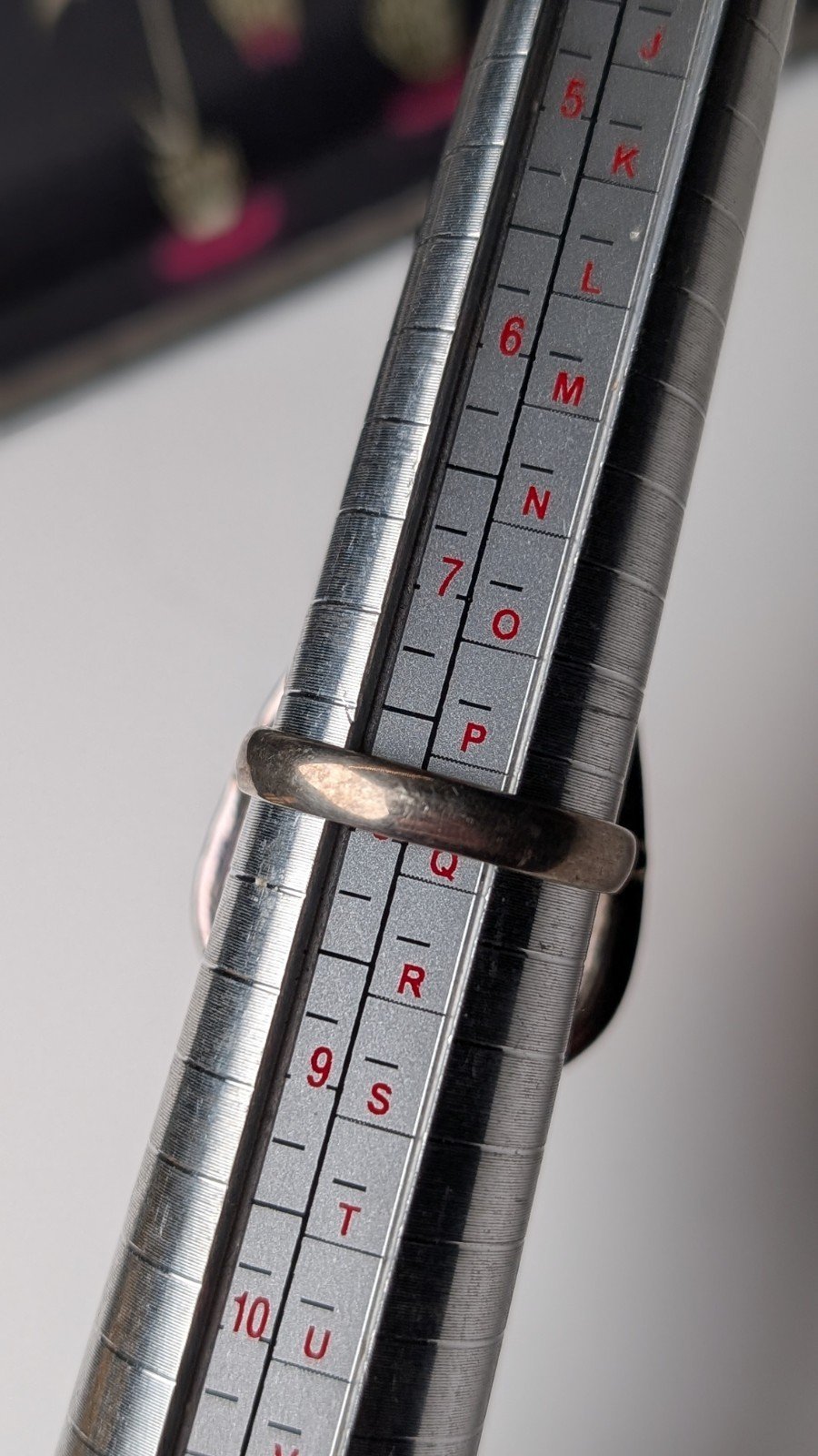 Vintage Sterling Silver Rose Quartz Large Teardrop Ring | Size P 1/2 | 925 - Image 7