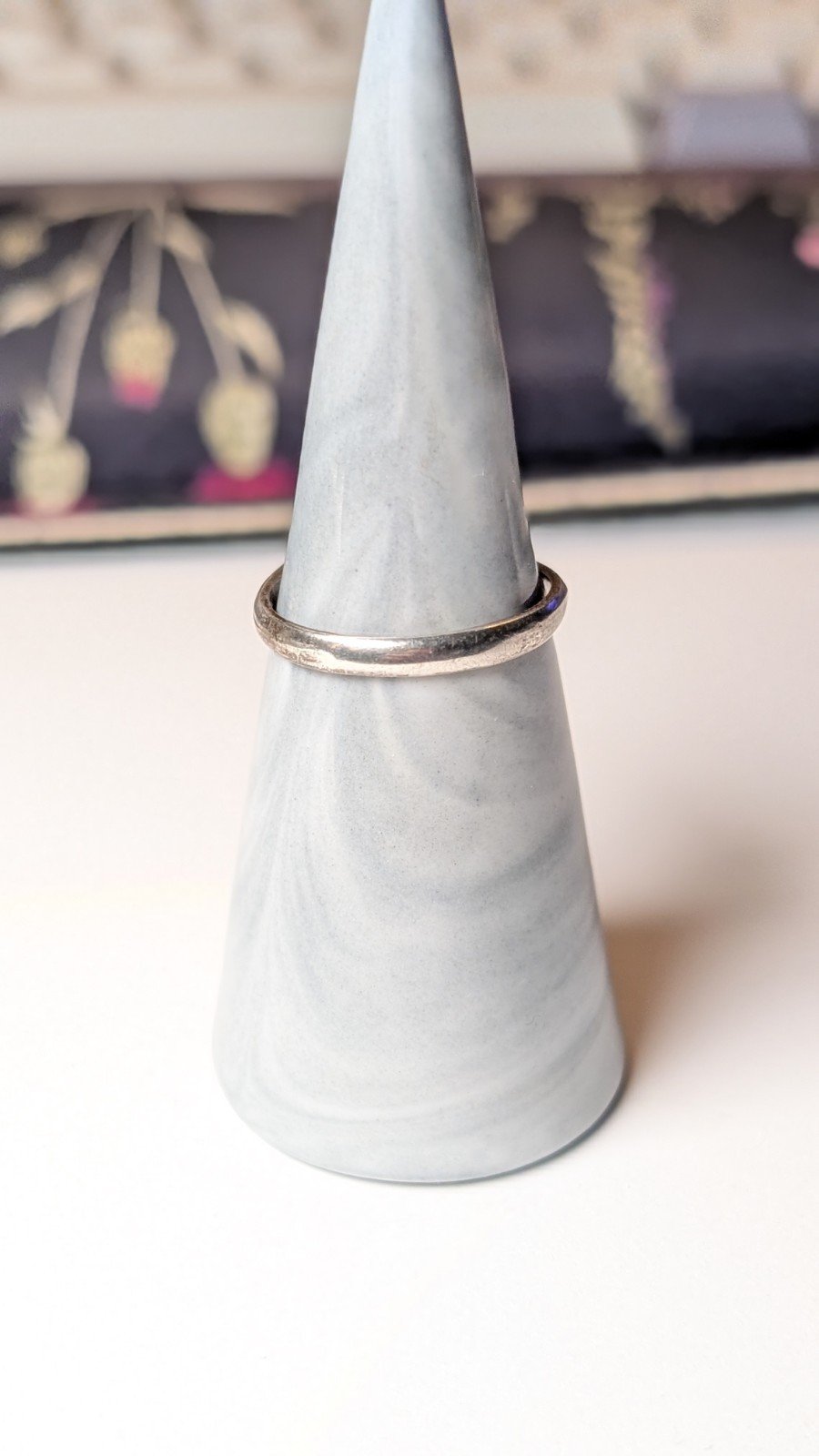 Vintage Sterling Silver 1969 Cultured Pearl Ring | Size P 1/2 | 925 Silver - Image 9